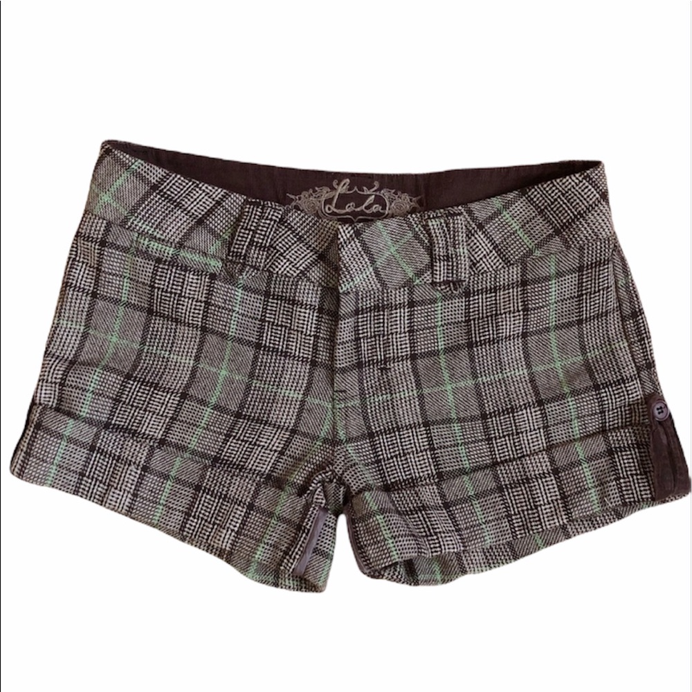 Lola Checker Print Gingham Shorts